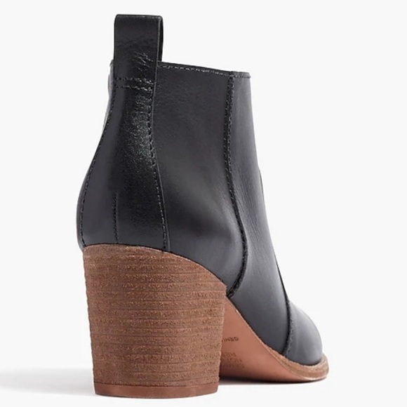 Madewell The Brenner Boot in Leather Heeled in black size 7.5 - Picture 3 of 10